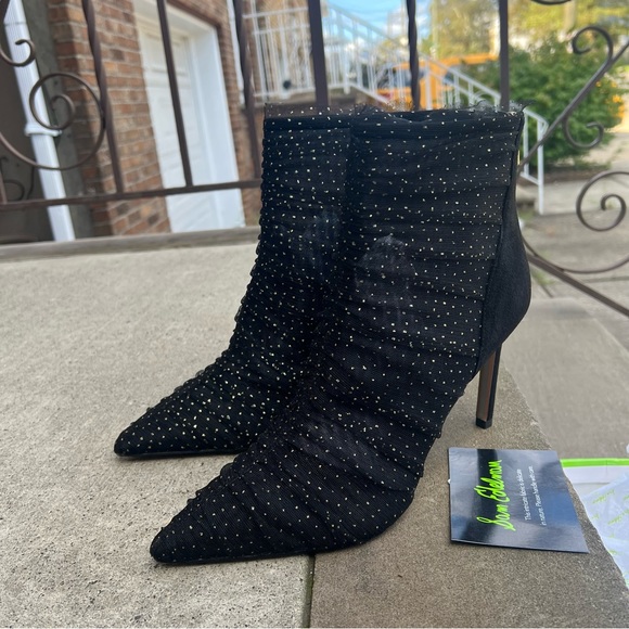 Sam Edelman Farren Ruched Pointed Toe Booties 10 - Picture 9 of 16